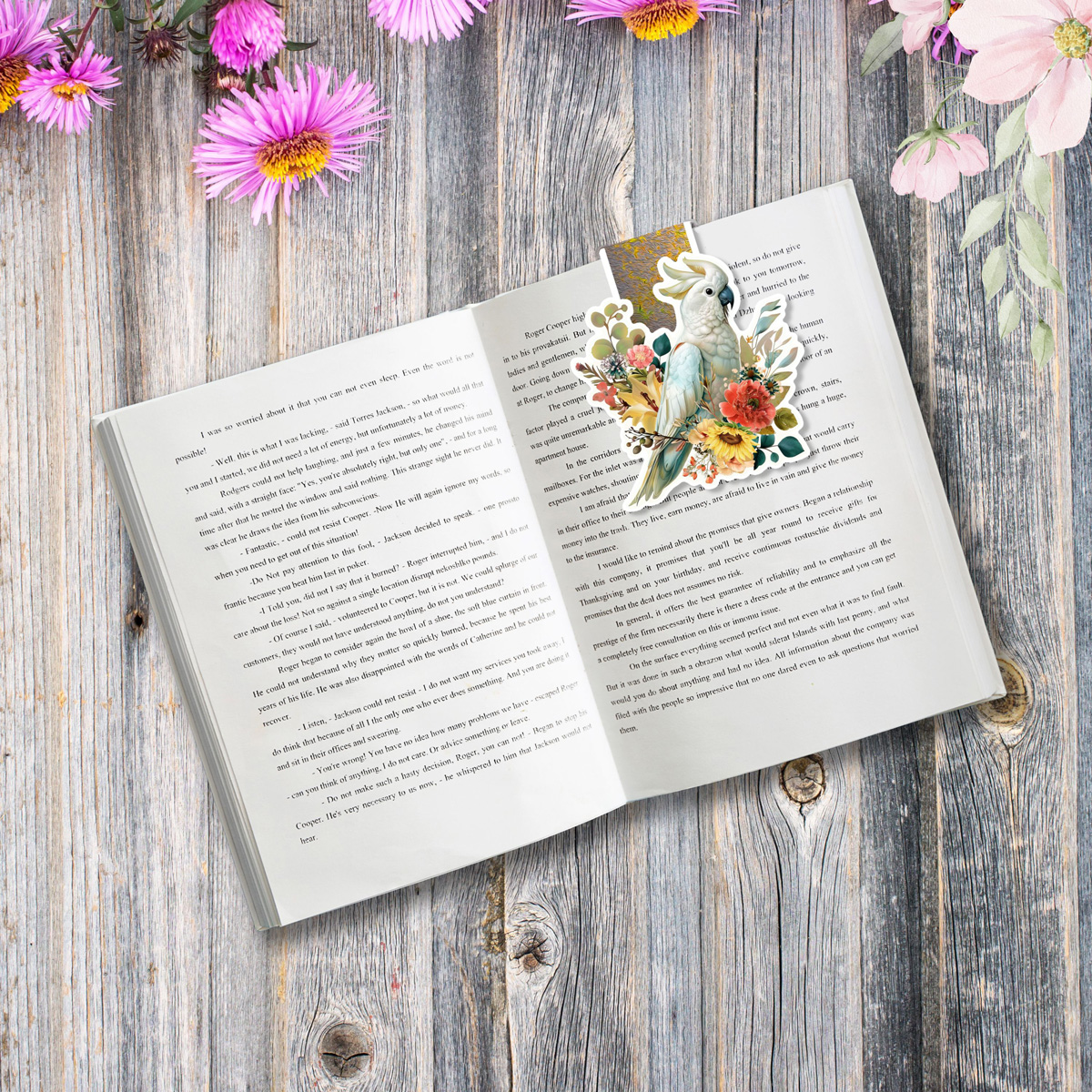 Magnetic Cockatoo Bookmark Australian Gift with Optional Personalised Name! - Image 4